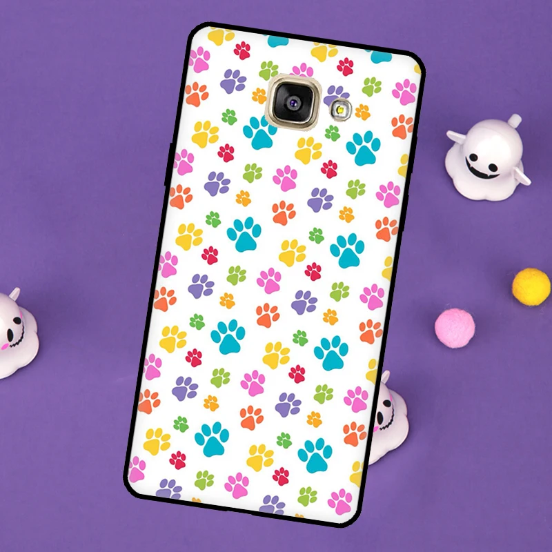 Dog Cat Paw untuk Samsung Galaxy J4 J6 Plus A6 A7 A8 A9 J8 2018 J1 J3 J5 J7 A3 A5 2016 2017 Sampul Casing