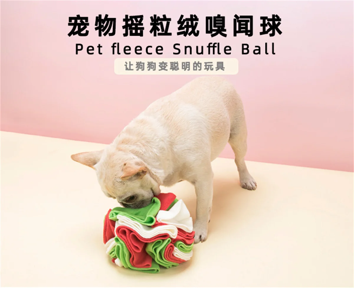 Hunde-Schnüffelball Puzzle-Spielzeug zur IQ-Steigerung Langsam Fressendes Futter-Spielzeug Faltbares Hunde-Nasen-Schnüffelspielzeug Haustier-Trainingsspiele Intelligenzspielzeug – Detail 1