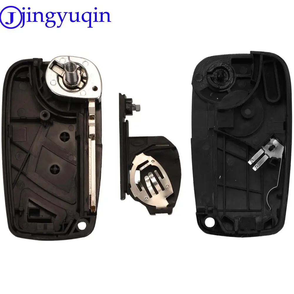 Jingyuqin 2/3 pulsanti sostituzione Flip pieghevole chiave auto Shell Case Fob per Fiat Ducato Iveco Daily con lama SIP22 /GT10