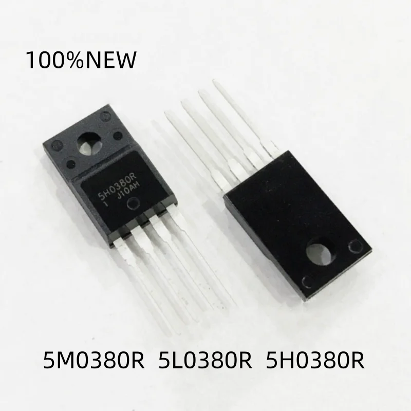 (5 Pieces) 100% New 5M0380R 5L0380R 5H0380R To-220F Four-Pin Direct Plug-In Switching Power Management Chip
