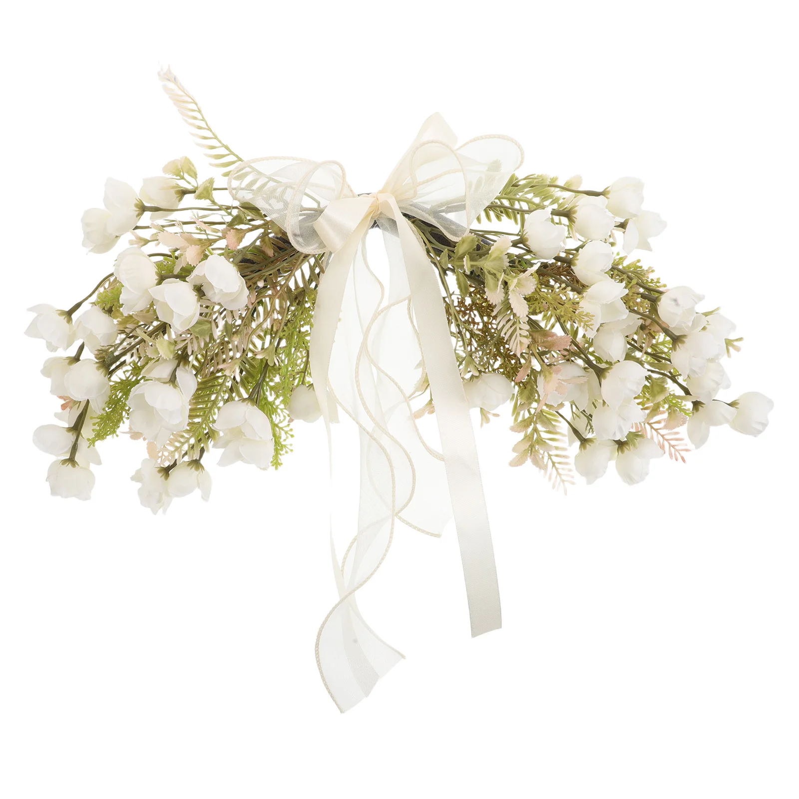 

Artificial Flower Swag Elegant Wedding Holiday Decor Front Door Spring Floral Garland Indoor Outdoor Use Wedding Wreath Outdoor