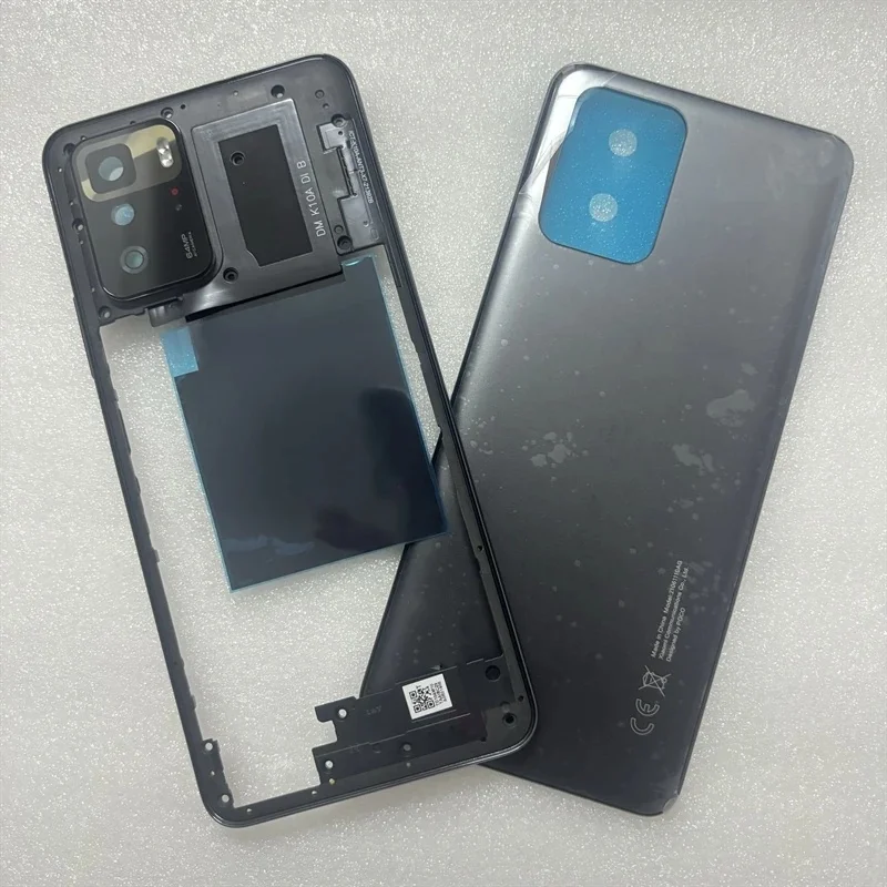 xiaomi-poco-x3-gt用フルハウジング-ミドルフレーム-ベゼル-バッテリーバックカバー-リアケース-カメラレンズ付き-交換用