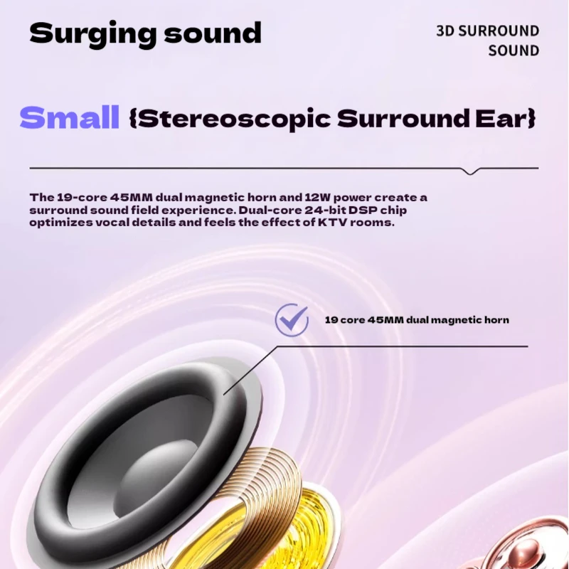 Divoom Fairy-2 Customized Bluetooth Speaker Microphone K Song Sound All-In-One Microphone Girls Gift 509 Lightweight  Laptop PC