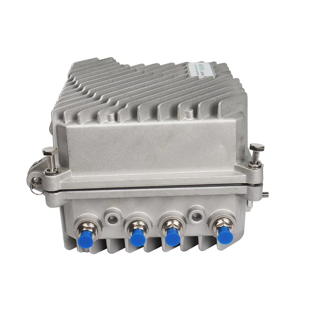 4 طرق إخراج عقدة الألياف البصرية في الهواء الطلق مع مسار إرجاع 5-65 ميجا هرتز لنظام شبكة التلفزيون كابل CATV #4