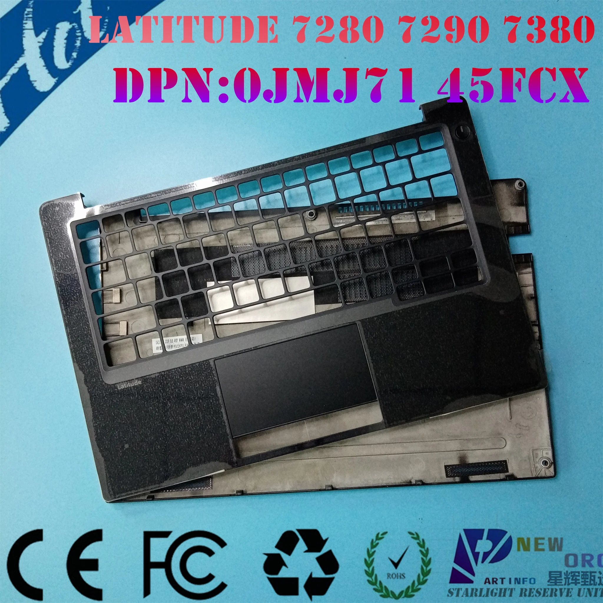 

New Org Laptop Palmrest Bottom big door for DELL LATITUDE 7280 7290 7291 7380 7390 Series US WWAN Layout 0JMJ71 045FCX