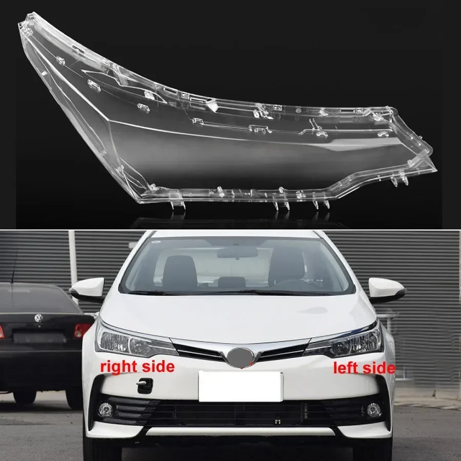 

For Toyota Corolla 2016 2017 2018 Halogen Car Accessories Front Headlight Cover Lampshade Headlamp Lamp Shell Plexiglass