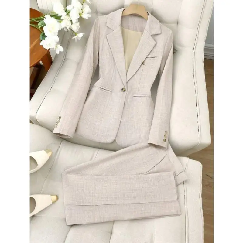 

New F 954 Casual Busin Single Button Stand Collar Suit Jaet Cross-Border Leisure Sportswear Seven Sve Long Autumn