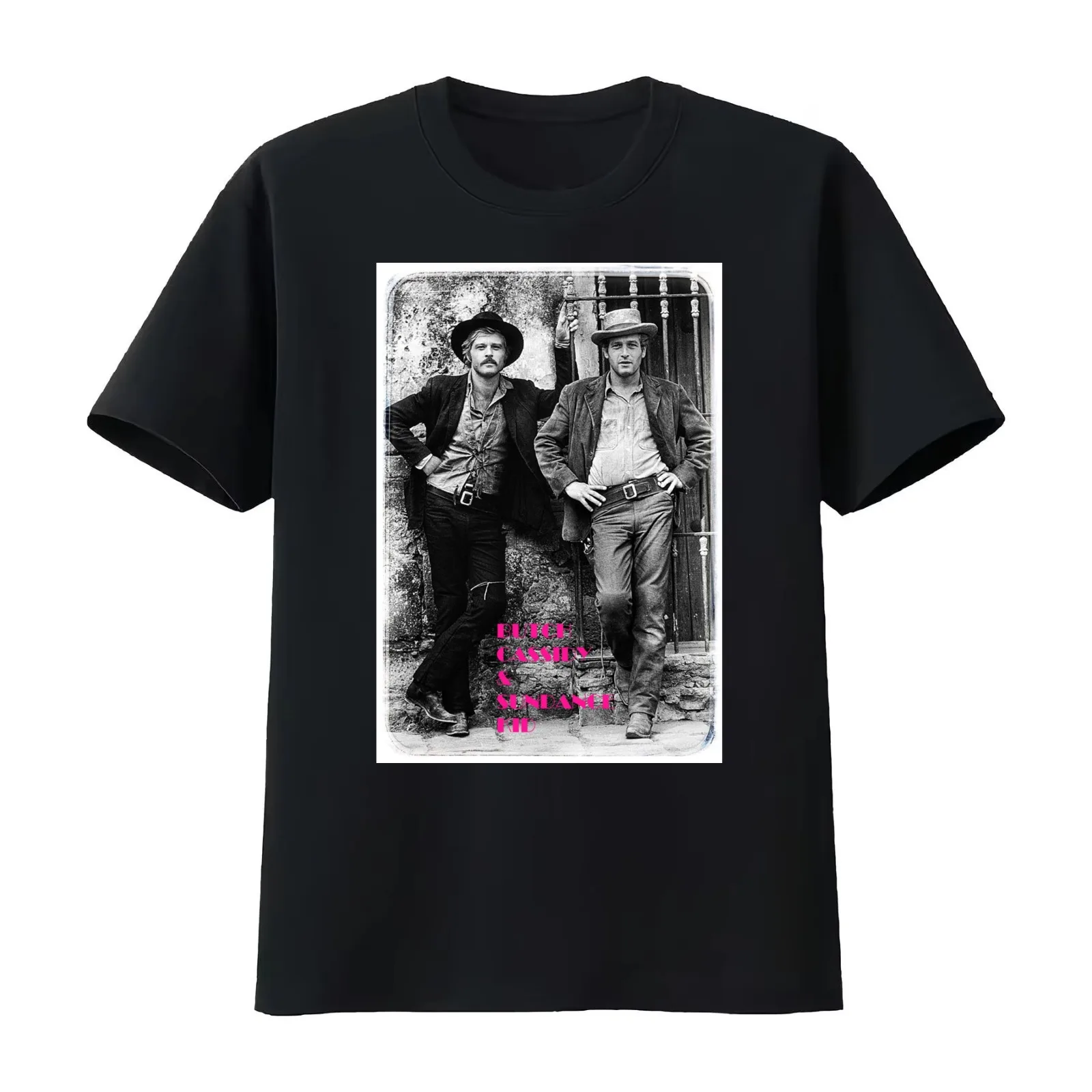 BUTCH CASSIDY & SUNDANCE KID T-Shirt Summer Casual Cotton Tee Oversized Streetwear Tops Vintage Graphic Print 100% Cotton