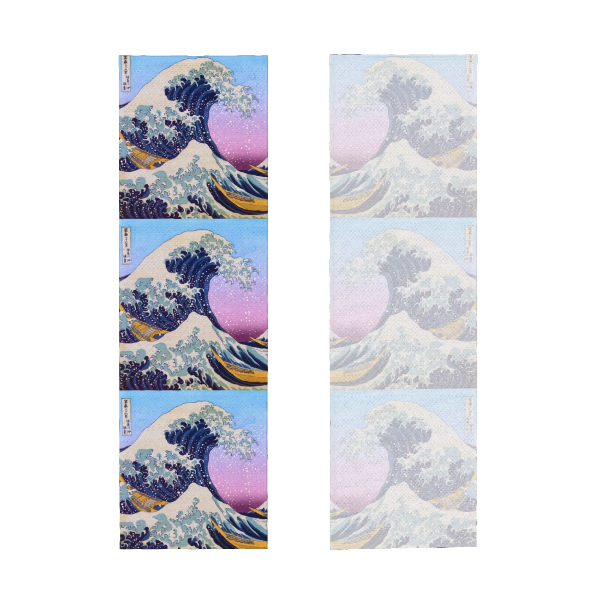 The Great Wave off Kanagawa Cold Exercise Towel Face Towel Quick Drying  Shower Breathable Cold Towel