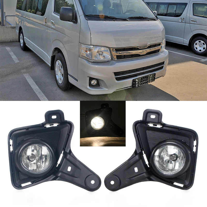 1 Pair For Toyota Hiace 2011 2012 2013 Car Front Bumper Fog Light Foglight Foglamp Daytime Running Lamp