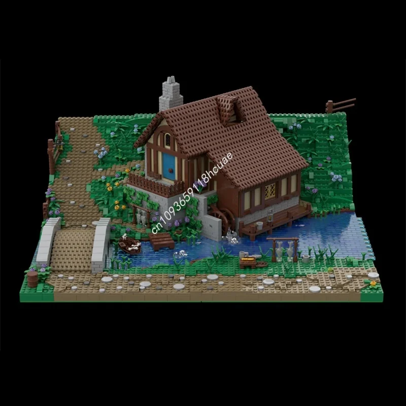 4929pcs MOC Hobbiton Section 4 Model Building Blocks Architecture DIY Christmas Gifts Creative Idea Toys Brick Kids Birthday