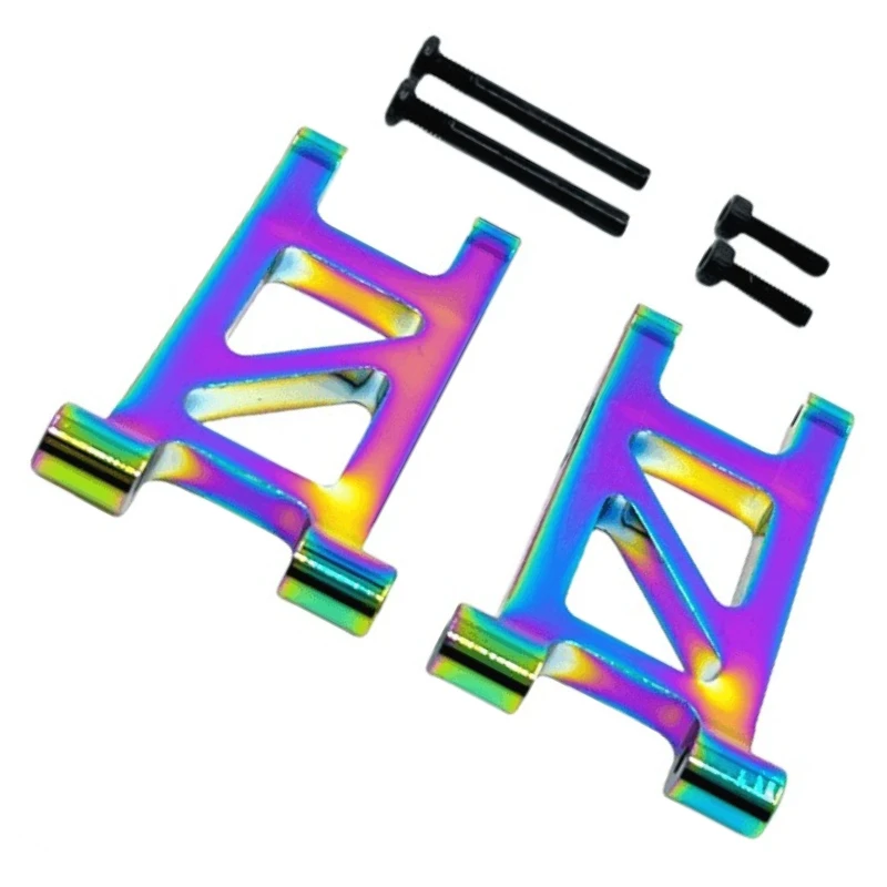 Brazo oscilante inferior trasero apto para 1/14 MJX 14304 14303 14302 14301 RC actualización de coche piezas chapadas al vacío Multicolor