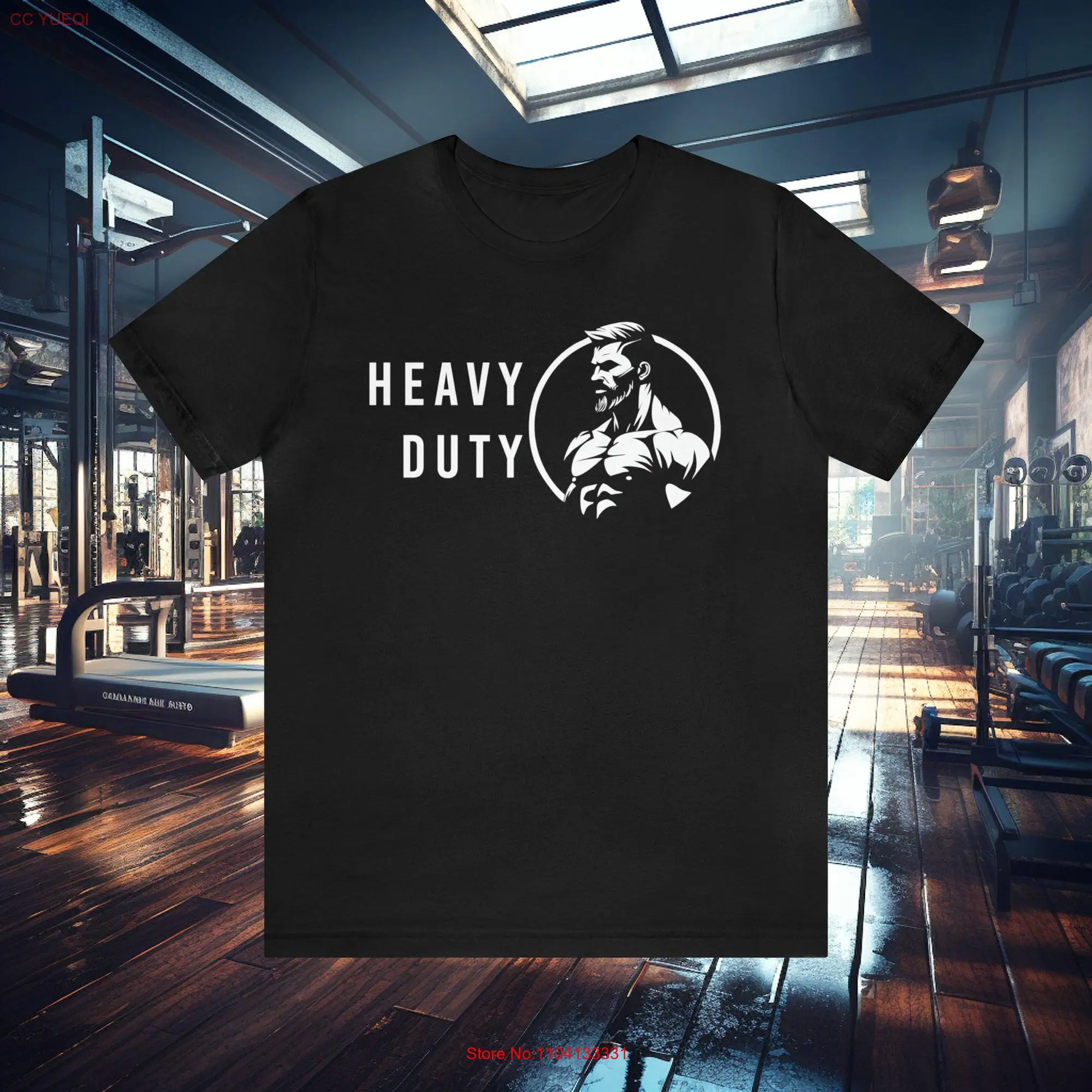 Heavy duty T Shirt Gym tee gymbro workout intense worksout body building gift idea long or short sleeves