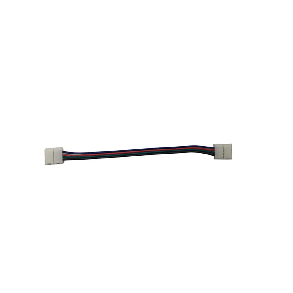 4Pcs 4 Pin Rgb LED Light Strip Connector Solderless Plug and Play for 5050 3528 5630 LED Strip Jumper Extender Power Adapter