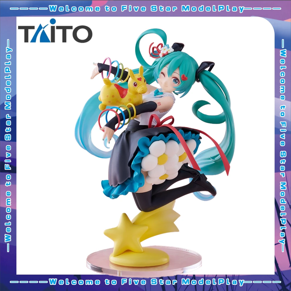 在庫オリジナルタイトーアンプ初音ミクロディアニメアクションフィギュアコレクションモデルのおもちゃ趣味像の装飾装飾品キッズギフト