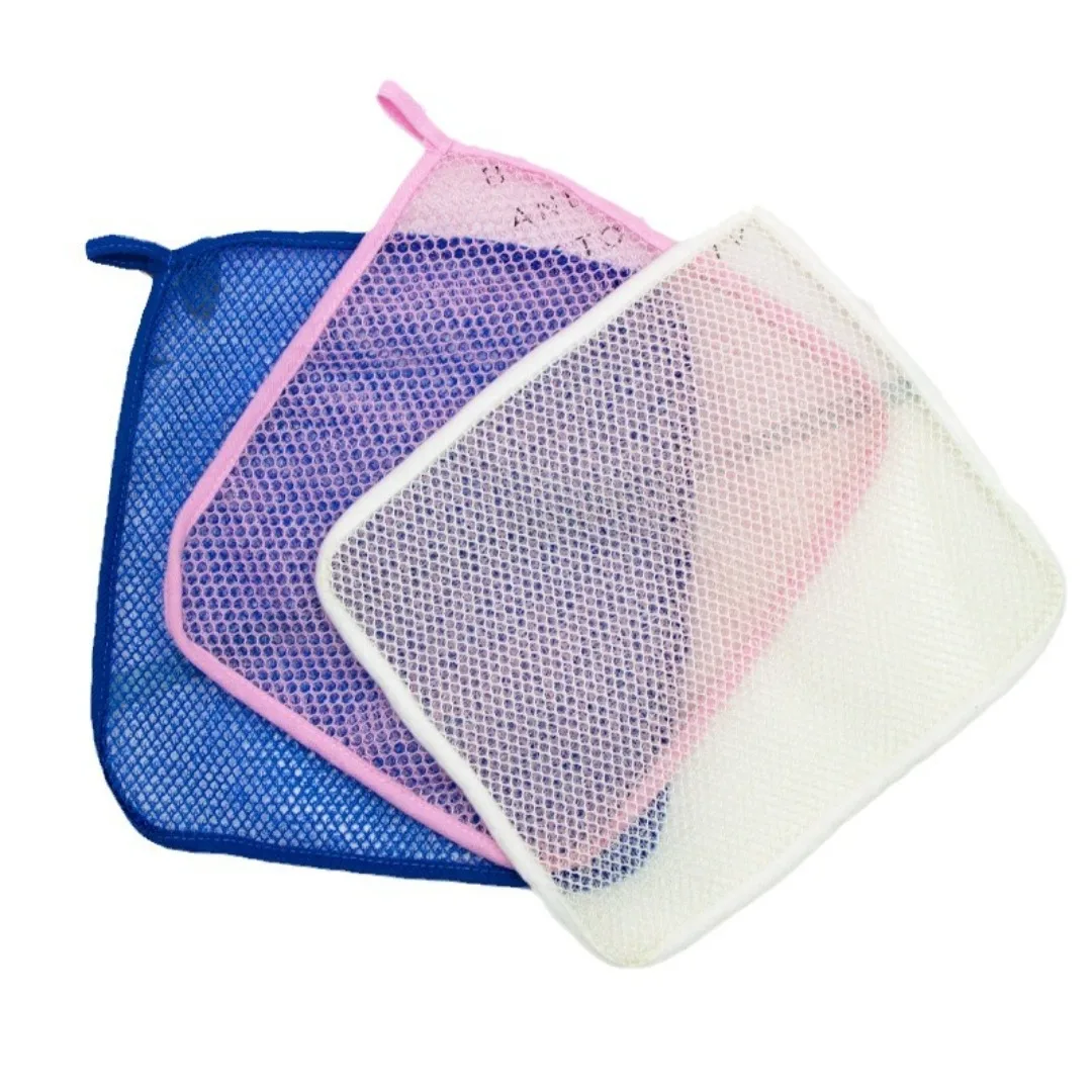 

African Net Bath Sponge Rubbing Washcloth Bath Net Sponge Exfoliating Shower Nylon Towel Brush for Body Scrubber Skin Smoother