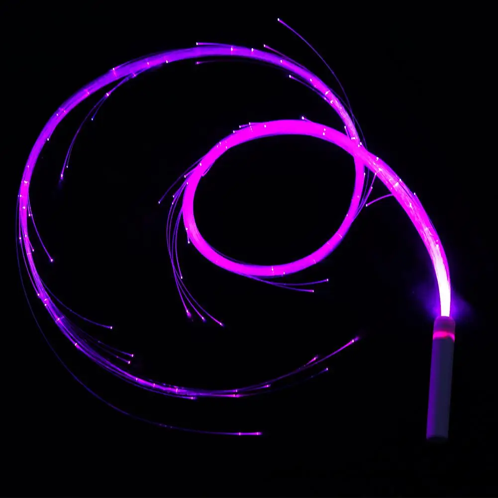 LED-Glasfaser-Peitsche für Raves, 5,6 Fuß 360° ° Schwenkbarer Pixel Whip Dance Space Whip (7 Farben 4 Modi) für LED-Lichtshows und EDM-Tanzfestivals – Detail 4