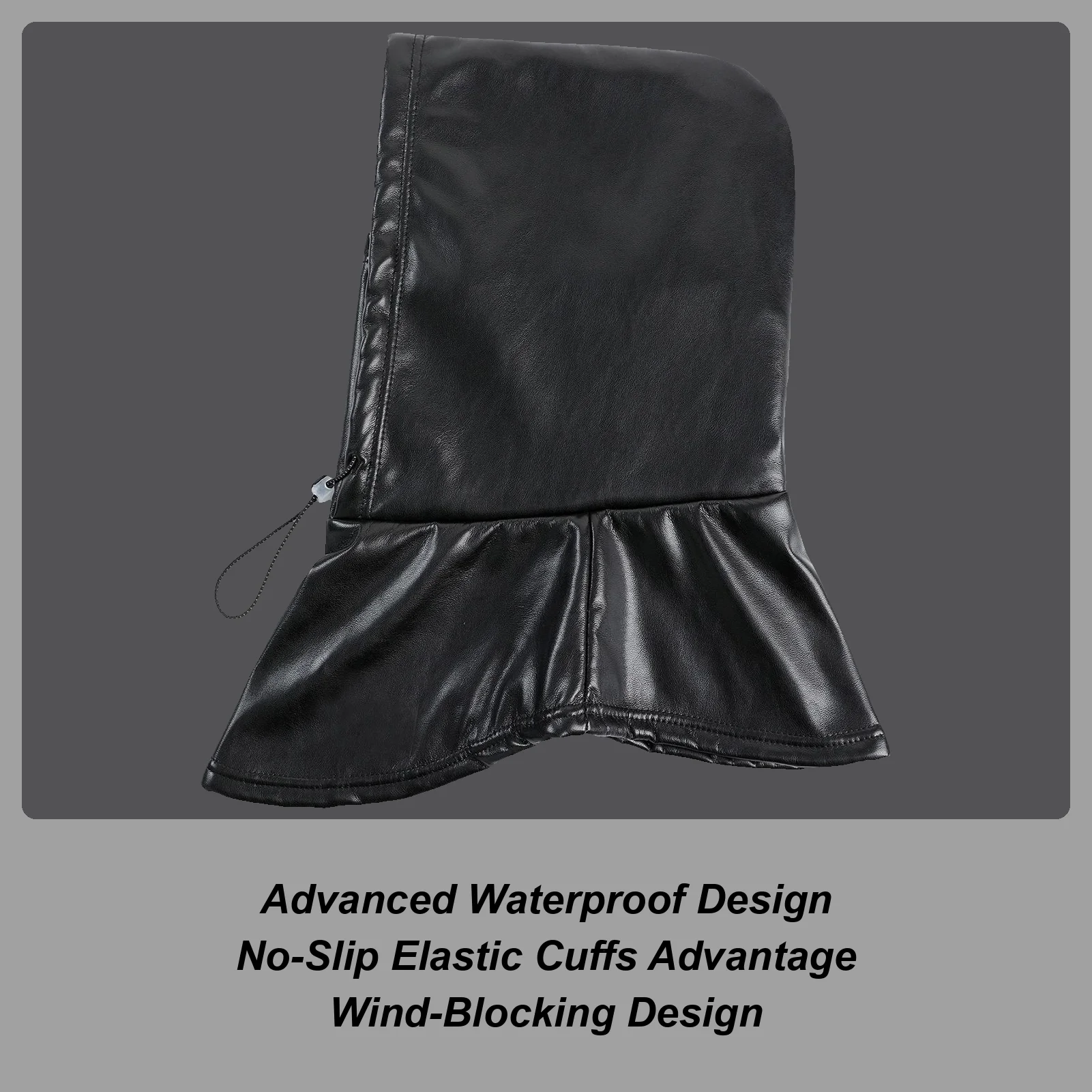 

Ski Face Cover Protective Waterproof Thermal PU Hat Outdoor Warm Hat Skiing Hood For Outdoor Motorcycle Riding Hiking Running