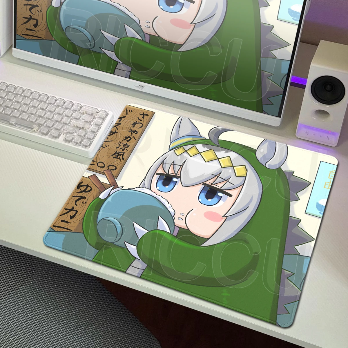 Cute Oguri Cap Umamusume Mousepad Rubber Lock-Edge Gamer Mouse Pad Game Rug Pretty Derby Small Desk Mat PC Keyboard Accessories
