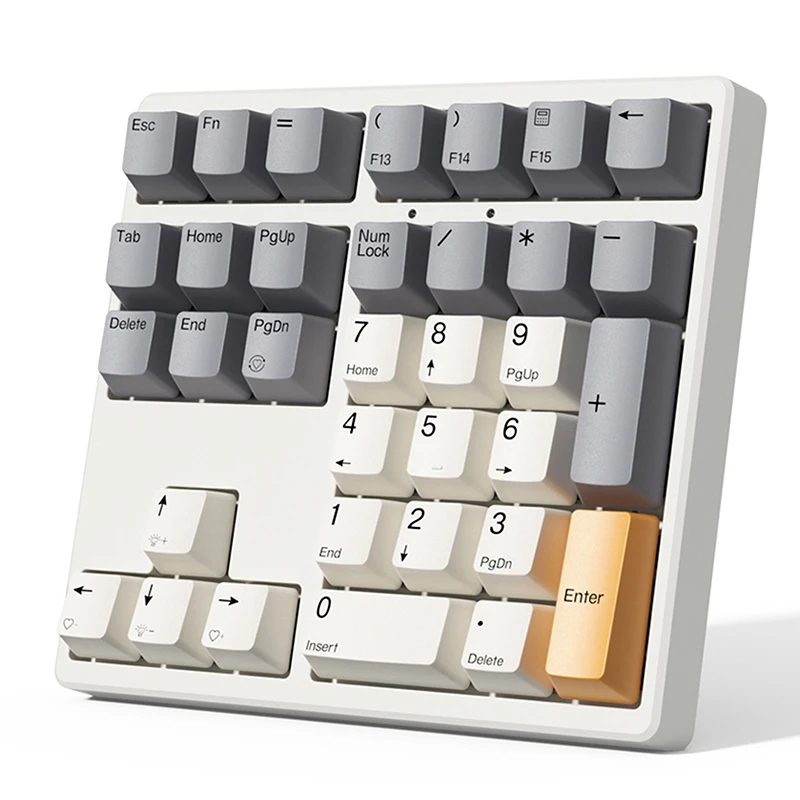 Mf34-Key Mechanical Numeric Keypad Qmk Via Custom Rgb Plug-In Shaft Computer External Automatic Matching Operating System