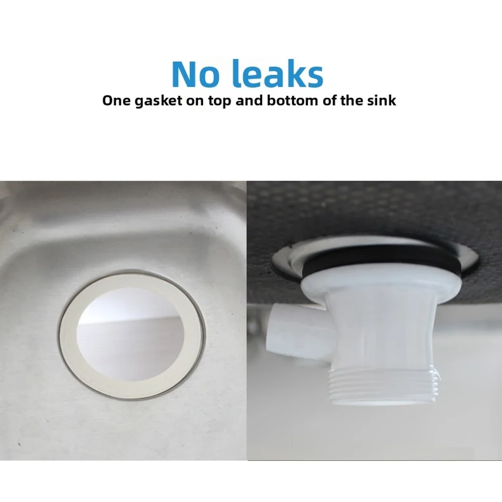 70mm Sink Drain Made of SUS304 Stainless Steel with Round Overflow and Pull Top Cover Operated by Stainless Steel Bead Chain