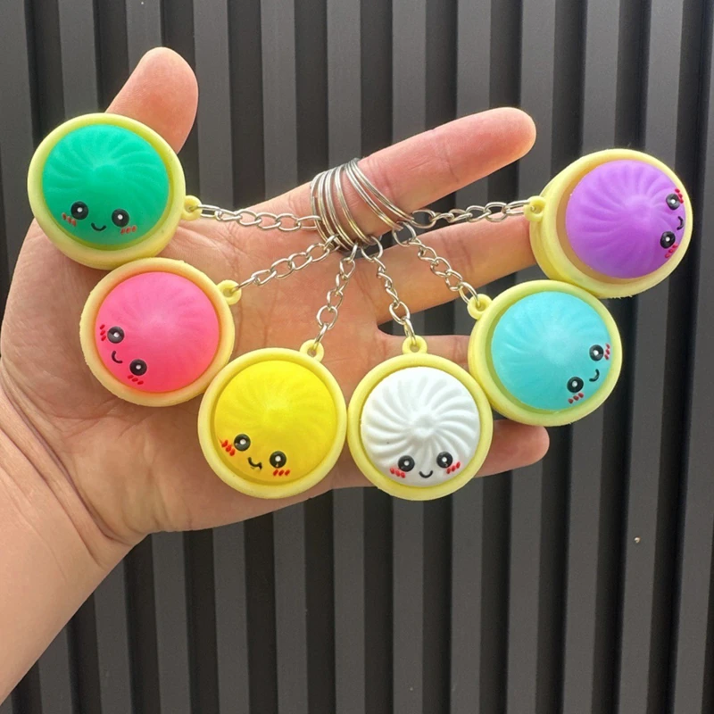 Dumpling Keychains Cute Baozi W/Steamer Random Color for Gift Bags Party Favors Wedding Favors for Guests 2026 New