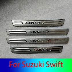High-quality Stainless Steel Car Threshold Guard Plate Anti-scratch Protection Car Accessories For Suzuki Swift 2005-2015