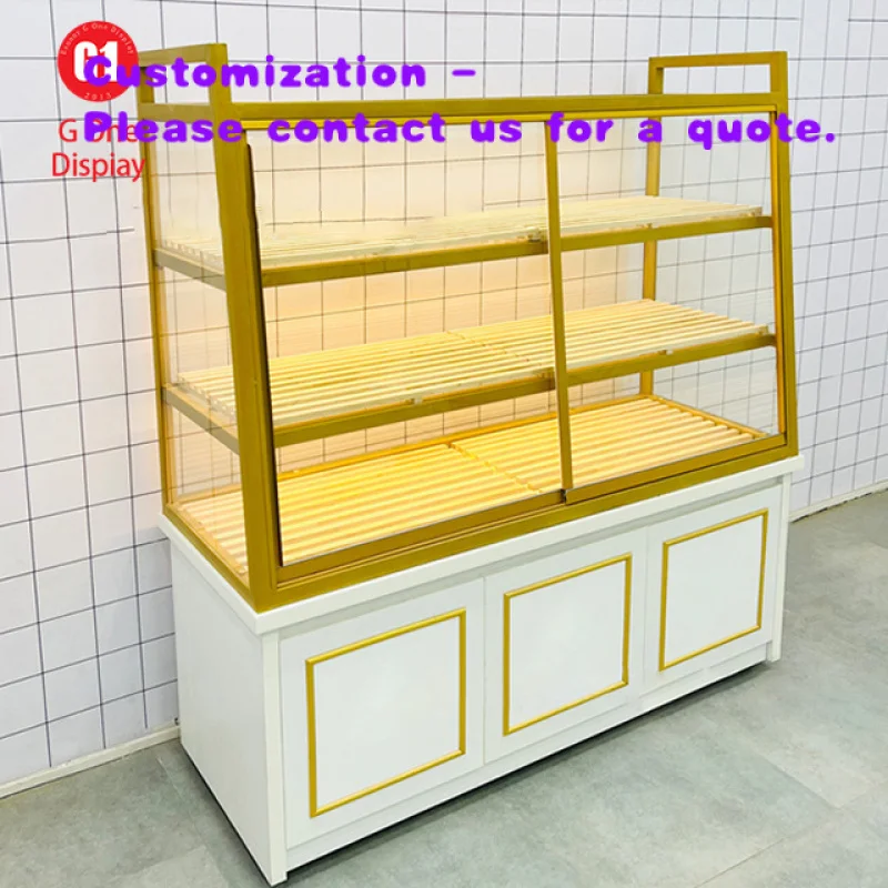 

custom.Custom Bakery Display Cabinet Painted Customized Wooden Bakery Display Modern Luxury Bakery Showcase