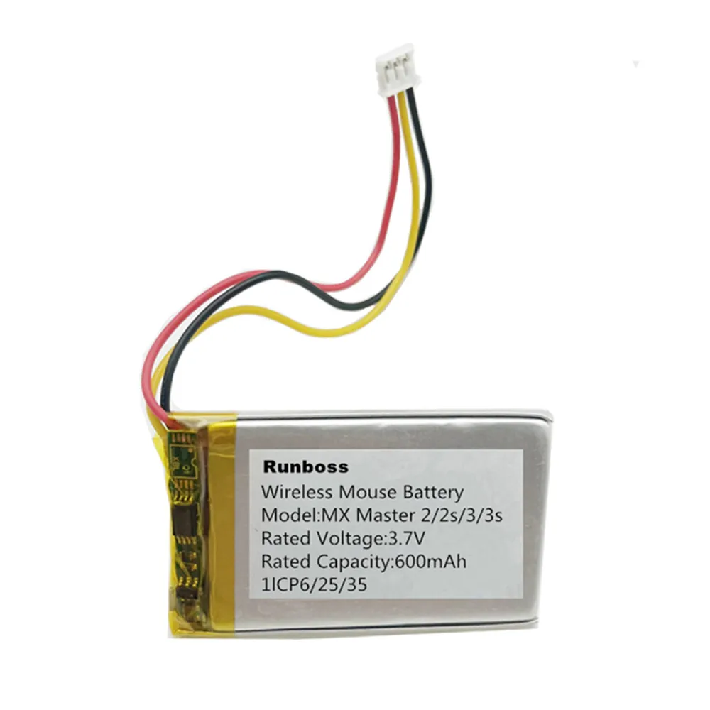 Replacement Mouse Battery For Logitech MX Master 2 3 2s MX Anywhere 2 2S MX ERGO M-RO052 910-004374 533-000120 533-000121 600mAh