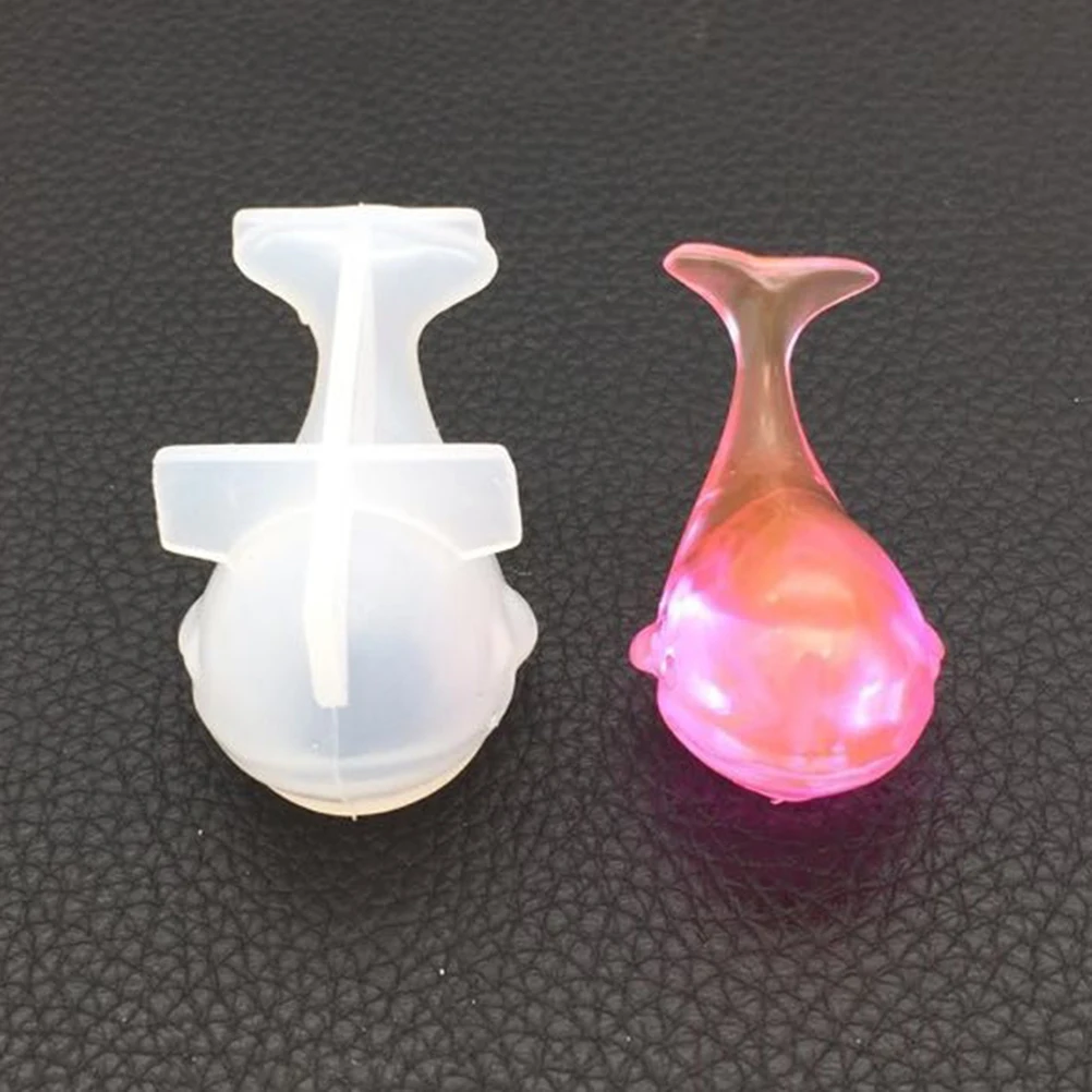 1Pcs Silicone Whale Epoxy Mold 3D DIY Resin Casting Mold Non-Stick Reusable Craft Template for Creative Homemade Decor Projects