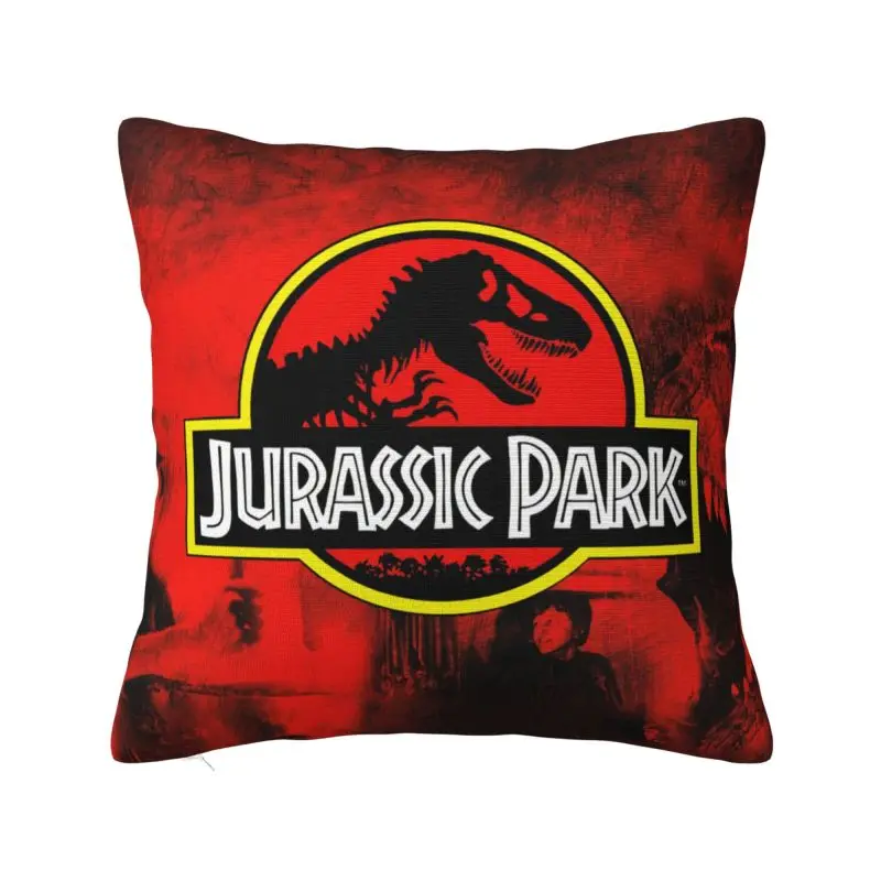 

Dinosaur World Jurassic Park Cushion Cover 40x40cm Soft Luxury Pillow Cases for Sofa Home Decor