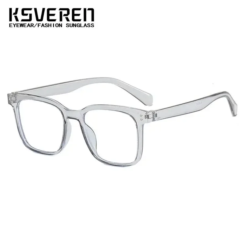 패션 스퀘어 블루 라이트 차단 독서 안경 대형 프레임 노안 독자 광학 처방 안경 프레임 여성용