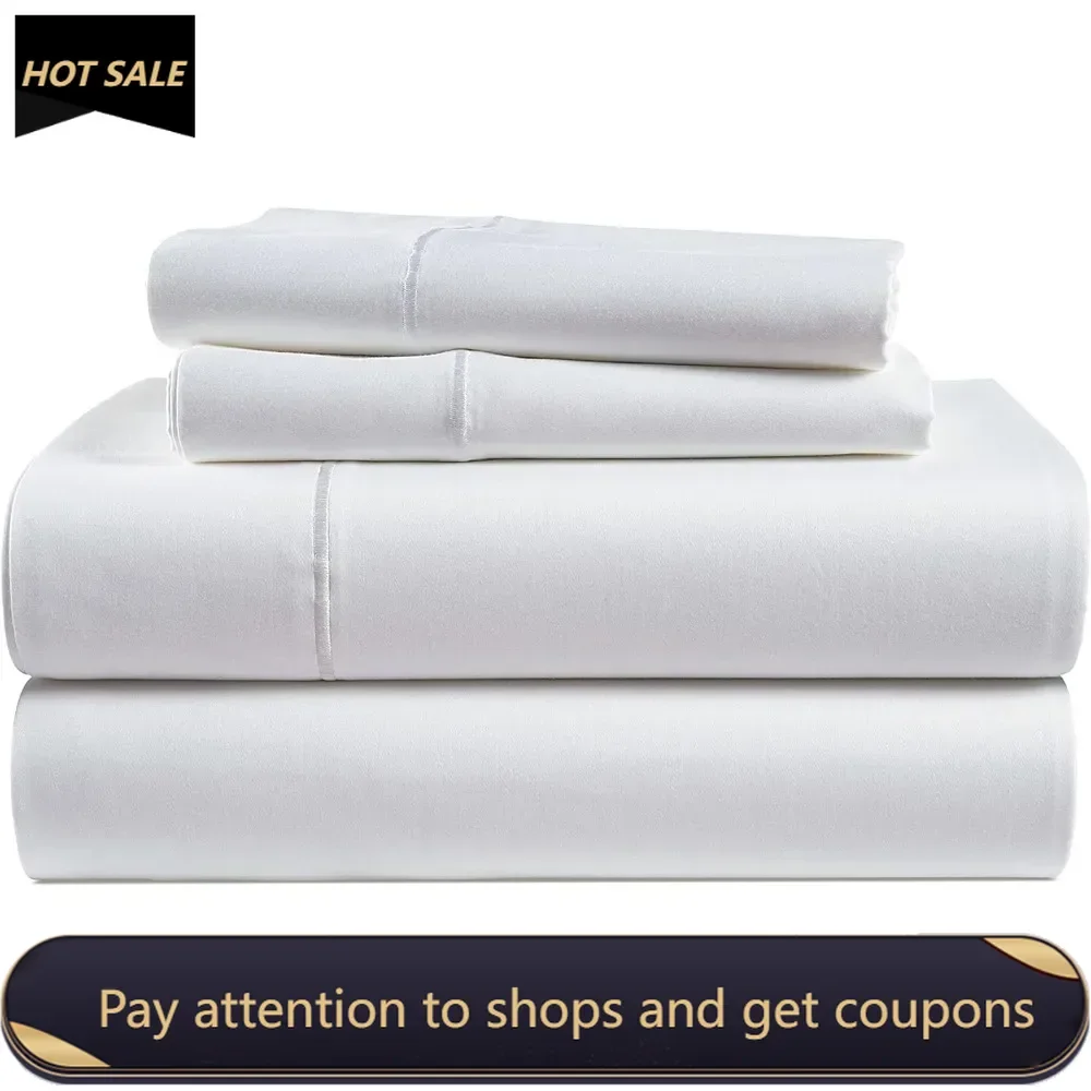 

Smooth Sateen Weave King Sheets Bed Duvets 4Pc King Size Sheets Set Foam Mattress for Bed Cover Full Set Duvet Cover Double Home