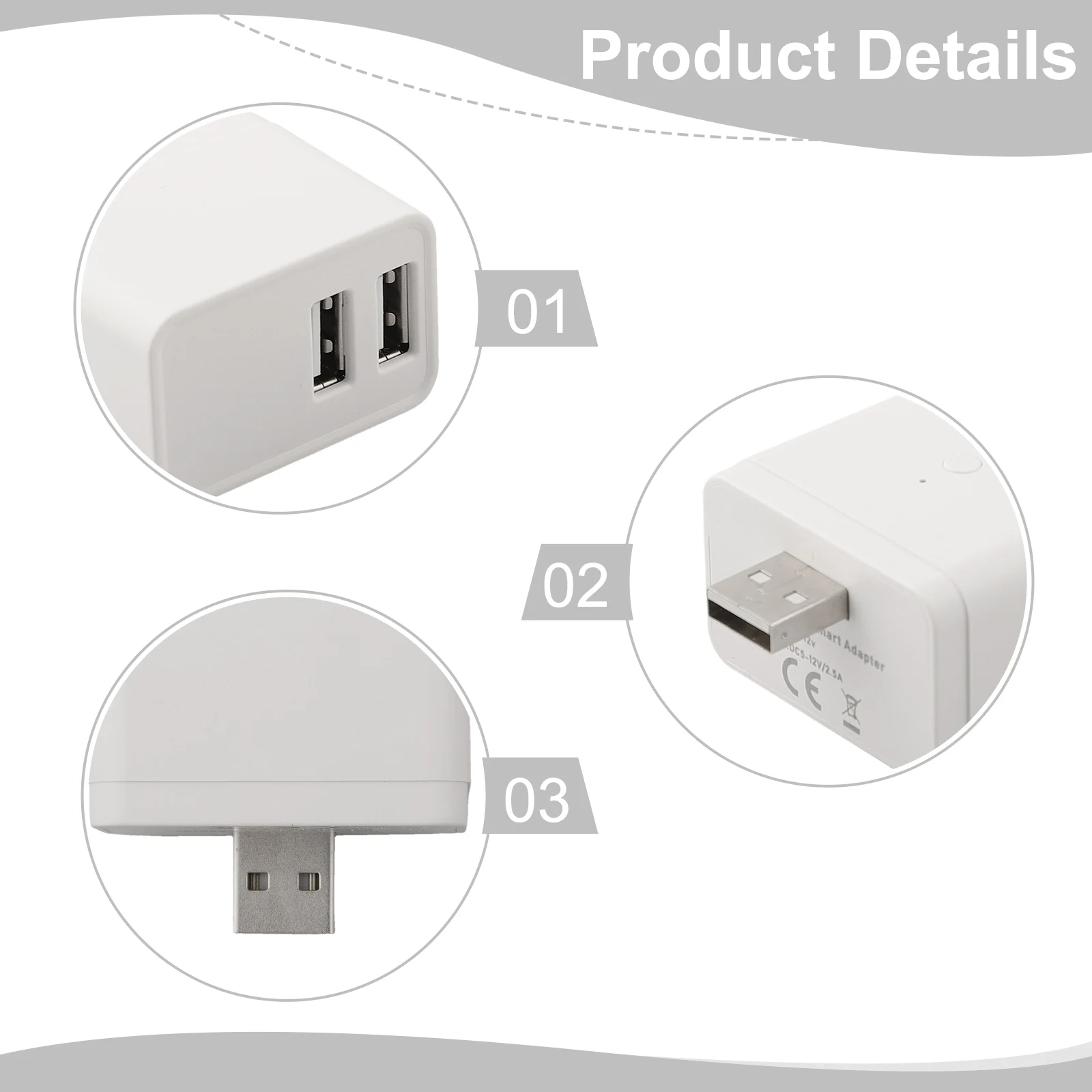 for Smart Switch Wifi Power Adapter With Usb 2.4GHZ 802.11b/g/n Portable Power Adapter For Tuya App Remote Control Timer Switch