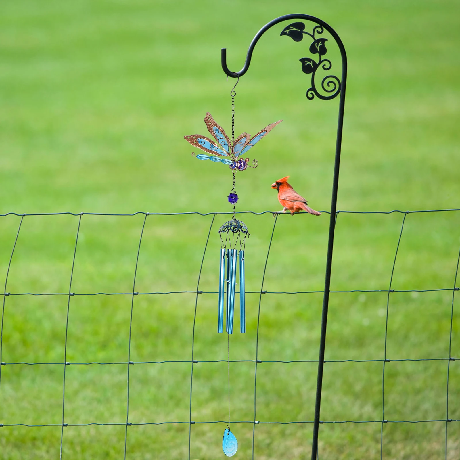 

Glow in Home Outdoor Gifts Woman Chinese Decor Wind Dragonfly Outside Garden Courtyard Outdoor Hanging
