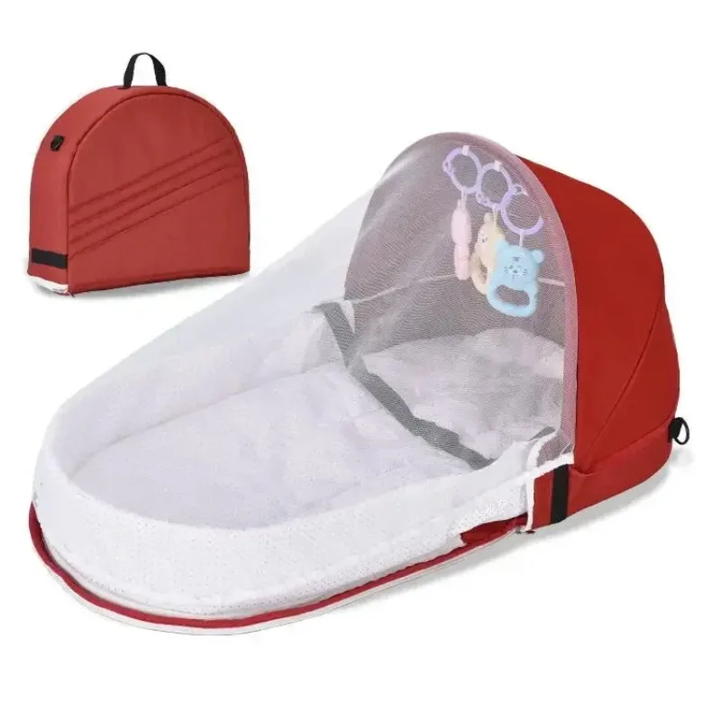 Convenient Folding Anti-pressure Crib Mid-bed Newborn Baby Isolation Bionic Travel Crib Baby Bassinet Baby Nest Bed Baby Nest