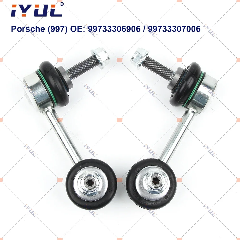 IYUL A Pair Rear Axle Sway Bar End Stabilizer Link Ball Joint For Porsche 997 911 Convertible Targa 99733306906 99733307006