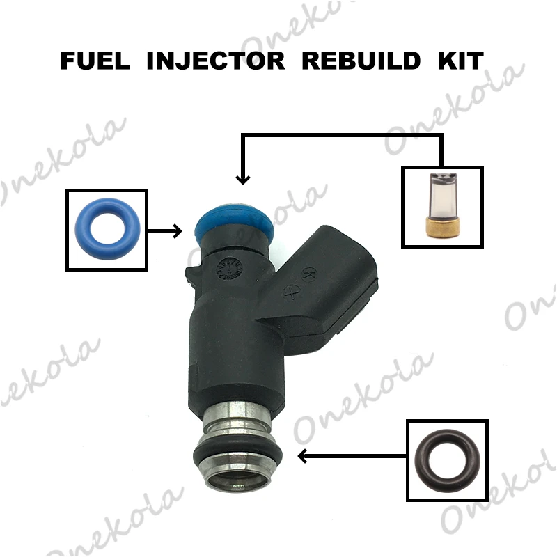 

Filters Orings Seals Grommets Fuel injector service kit filter for Chinese Car 28334878