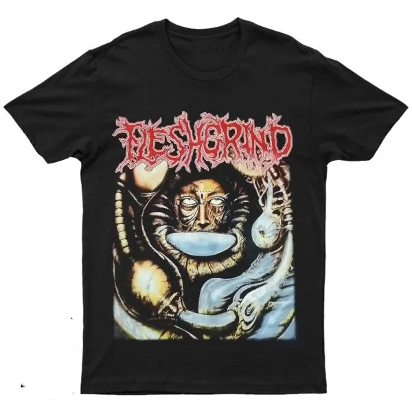 

Новинка 2023 года FLESHGRIND - DESTINED FOR DEFILENT с принтом унисекс, тренд уличной моды, с короткими рукавами, круглый вырез из чистого хлопка