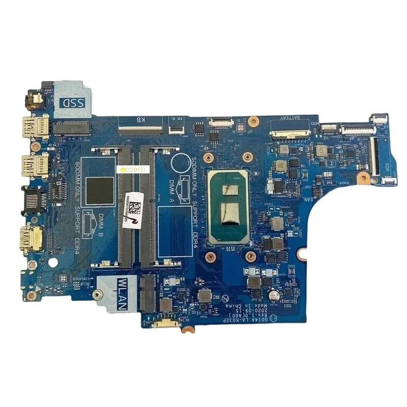 LA-K032P Para DELL Inspiron 3501 Vostro 3400 3500 I3-1115G4 I5-1135G7 I7-1165G7 Laptop Placa-mãe Mainboard 0X9TX0 0G4GH1 0GGCMJ