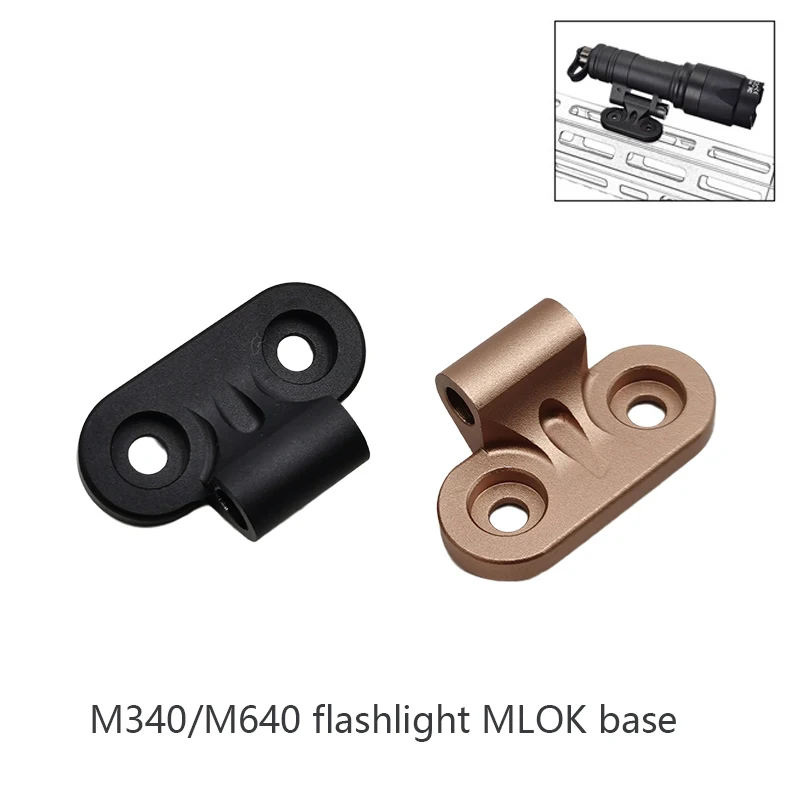 

Tactical RM45 Off Set Flashlight Mount M340 M640 M640DF Airsoft Weapon Light Metal Base Fit MLOK Outdoor Hunting Accessory
