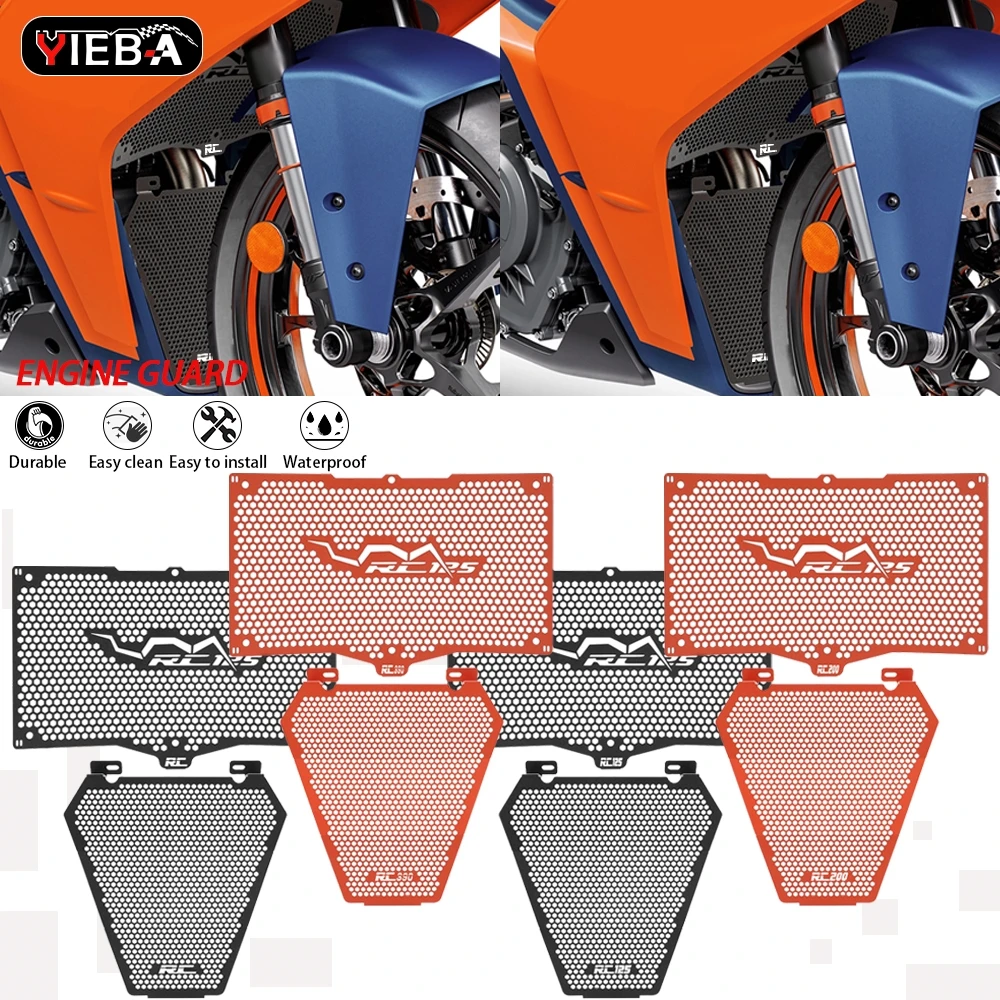 

For HUSQVARNA SVARTPILEN SVARTPILEN Motorcycle Radiator Guard Grille Cover Protection For KTM RC/Duke 125 200 250 390 2020 -2026