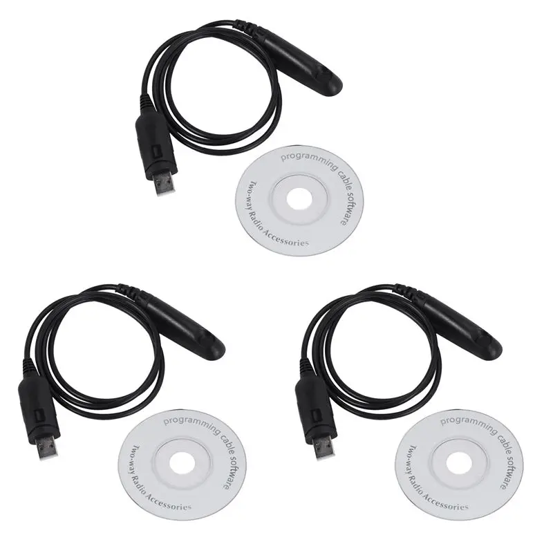 

A46U 3X USB Programming Cable For Motorola Radio HT750 HT1250 PRO5150 GP328 GP340 GP380 GP640 GP680 GP960 GP1280 PR860