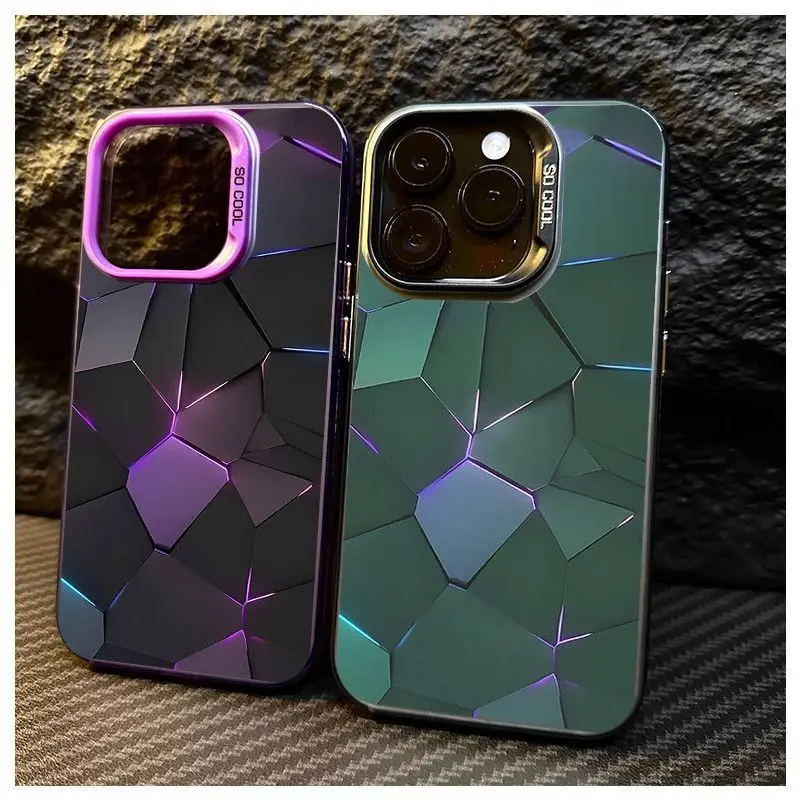 For iphone15promax Aurora Purple iphone16 phone case iPhone12 New iphone13Pro Hard iPhone11