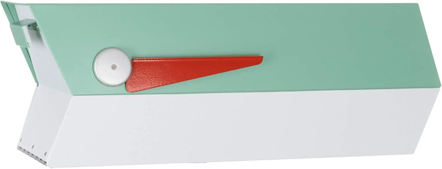 

Почтовый ящик в стиле Mid-Century Modern, двухцветный, сатиновый зеленый и сатиновый белый, США