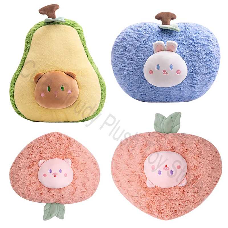 

1 pcs 45cm Cute Avocado Stuffed Plush Toy Soft Baby Doll Cartoon Fruit Pillow Sofa Cushion kids Girls Christmas birthday Gift