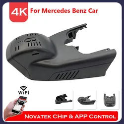4K Front And Rear Cam Wifi Dash Cam For Mercedes-Benz CLA GLA260 x156 A Class A180 w176 2014 2015 ,Plug And Play DVR APP Control