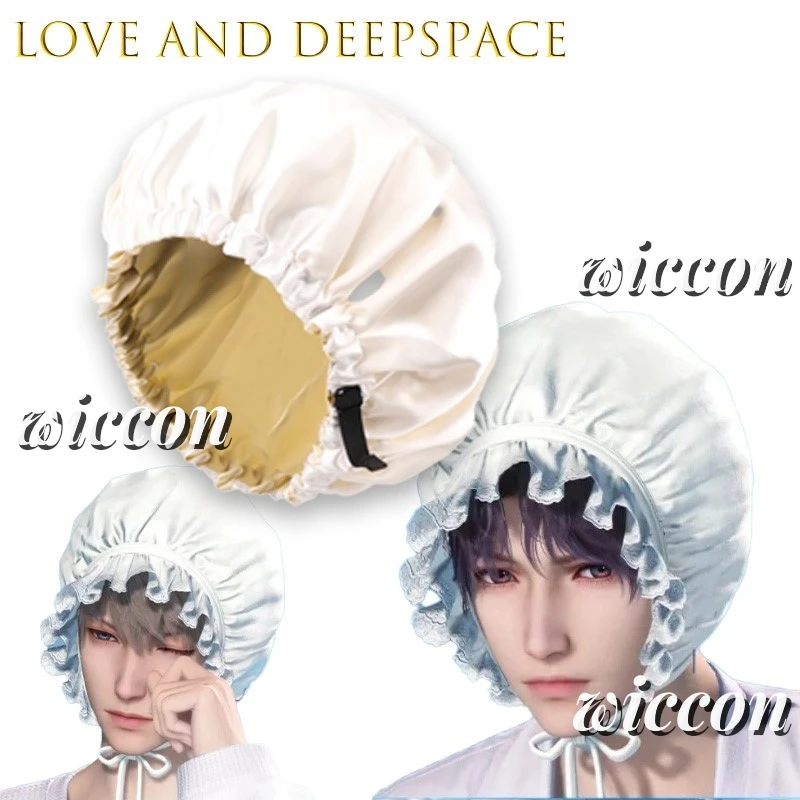 

[JuneOnline] ALove And Deepspace Мужская двухцветная шелковая ночная кепка Косплей Аниме Игра Шляпа для сна Роскошный косплей Аниме-игра
