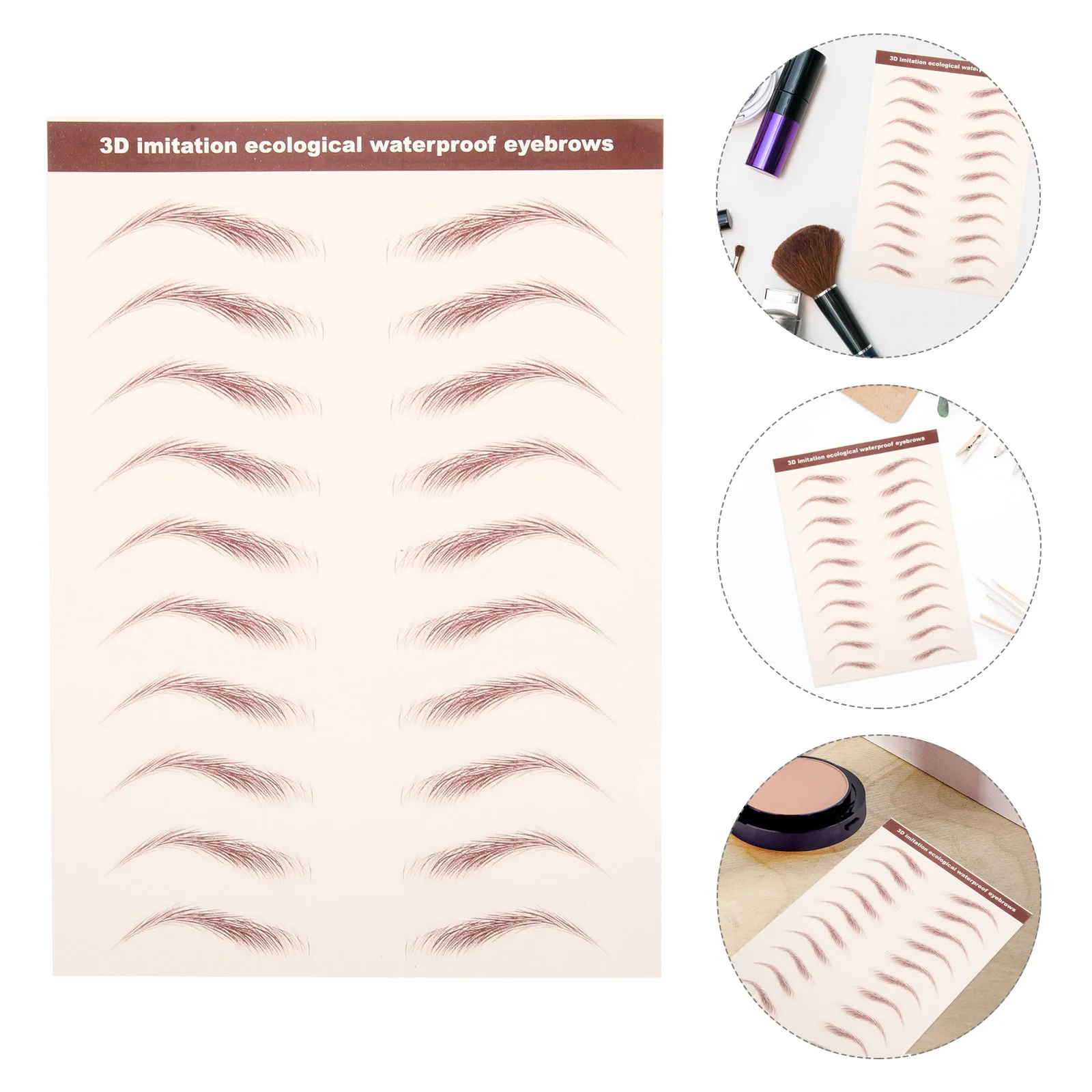 

Tattoo Makeup Supplies Brown Matching Sticker Skin Tone Authentic Eyebrow Eyebrow Tattoos Waterproof Hair Color
