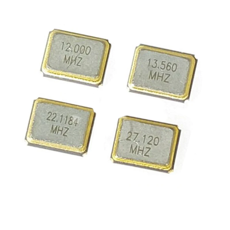 3225 SMD 4-Pin Passive Crystal Oscillator 4P 8M/10/12/13.56/16/20/24/25/26/32MHZ (5Pcs)